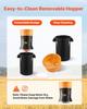Electric Grain Mill Grinder, 600W High Power Commercial Spice Grinder, 25L Pulverizer Powder Machine with Galvanized Sharp Blades, for Dry Grains,