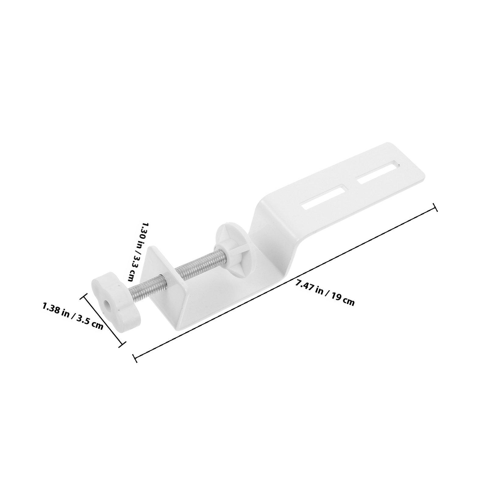 

2Pcs Carbon Steel Painted Pegboard Accessories C Shape Desk Clamp Mounting Bracket for Tools Storage Home Office Craft Room белый
