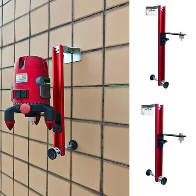 Wall Mounted Level Holder Aluminum Alloy Laser Level Stand Adjustable Construction Supplies Stable Triangular Structure