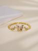 FanSibao 3 Zircon Inlaid Butterfly Bracelets for Women Exquisite Gold Plated Jewelry