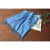 Used New Hand-woven Style Indigo-dyed Stole, Made In Japan