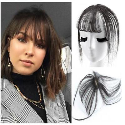 Nuovo Topper Capelli Sottili Invisibile Senza Cuciture per Donna Copertura Calvizie Frangia ad Aria 3D