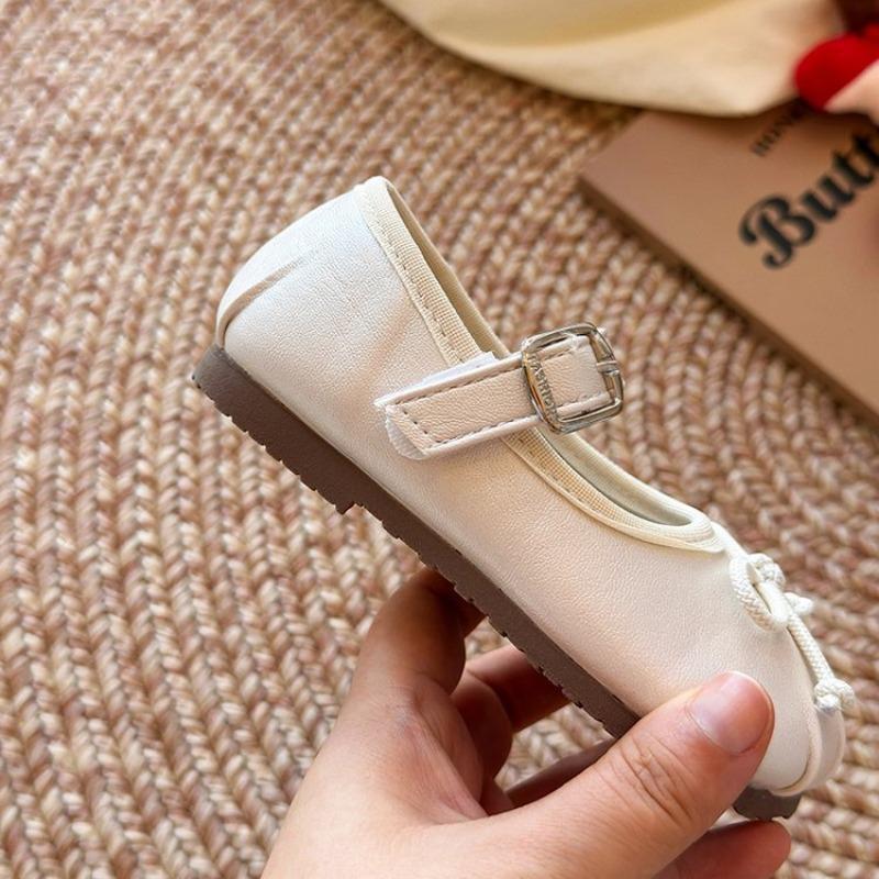 Mädchen Koreanischer Stil Kleine Lederschuhe Kinder Schleife Prinzessin Schuhe Leichte Mary Jane Schuhe Baby Mädchen Flache Einzelne Schuhe