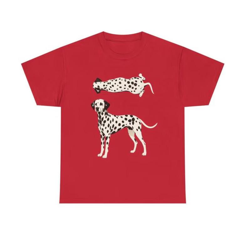 Maglietta Grafica Cane Dalmata, T-shirt per Amante del Cane Maculato