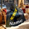 Custom Name Personalized AIK Fotboll Print Blanket, Home Decor, Bedroom, Sofa, Camping, Couch, Gifts for Birthday Christmas