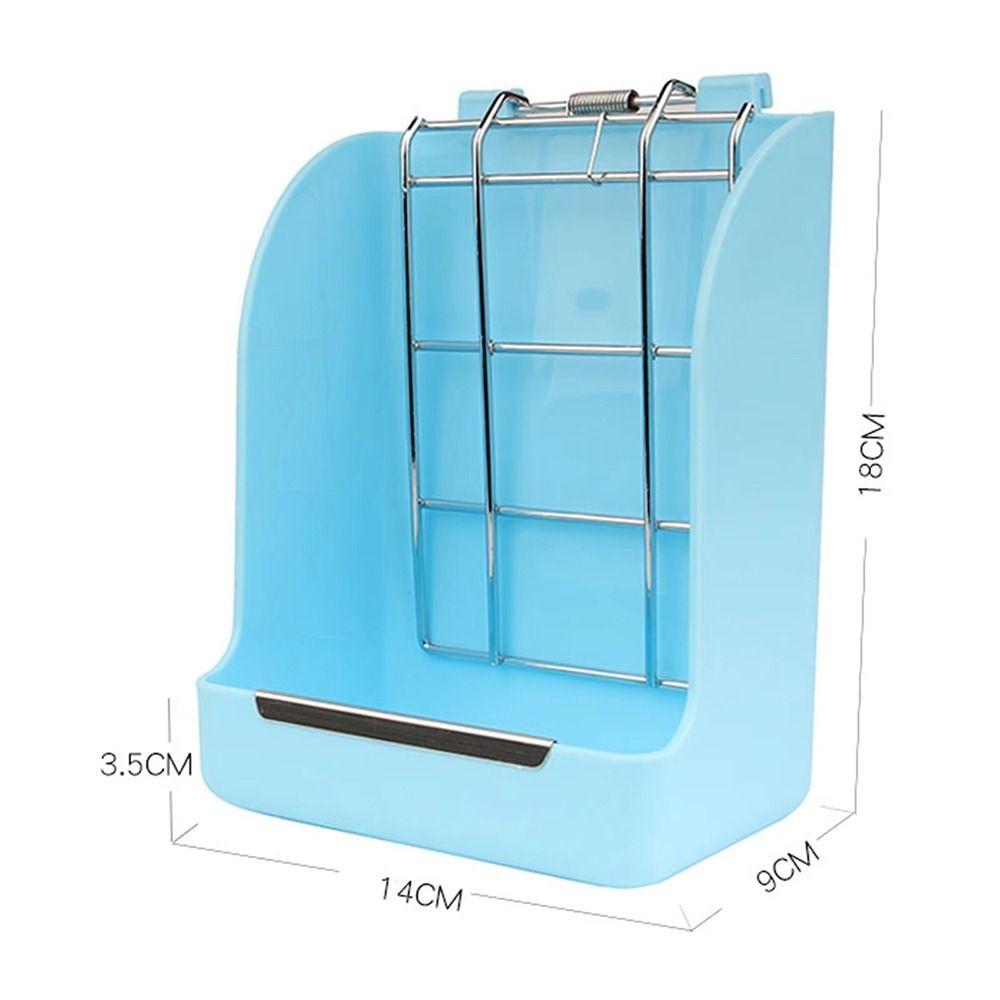 1Pcs Spring Type Rabbit Grass Frame Plastic Pet Food Container  for Herbivore Guinea Pigs Hamsters