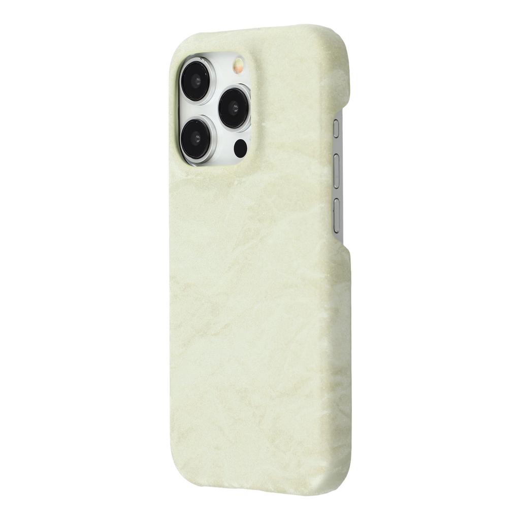 For iPhone 14 Pro Max Case Velvet Texture Leather + PC Phone Back Cover