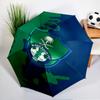 Al-Ahli Saudi  Umbrella - Automatic Open/Close, Compact 8-Rib Lightweight Umbrella Essential for outdoorPicnic Accessory Fan Gifts