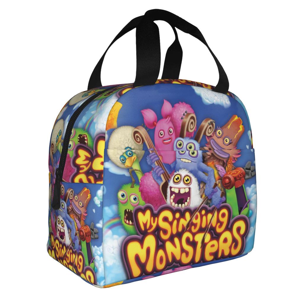 My Singing Monsters Lunchtasche Herren Damen Kühl- und Warmhalte-Isolierbox für die Schule
