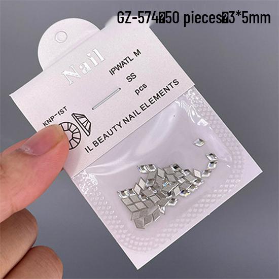 

Кристаллы Ромбовидные с Плоским Дном для Нейл-арта - Европейский и Американский Стиль Супер Блеск Мини Украшения