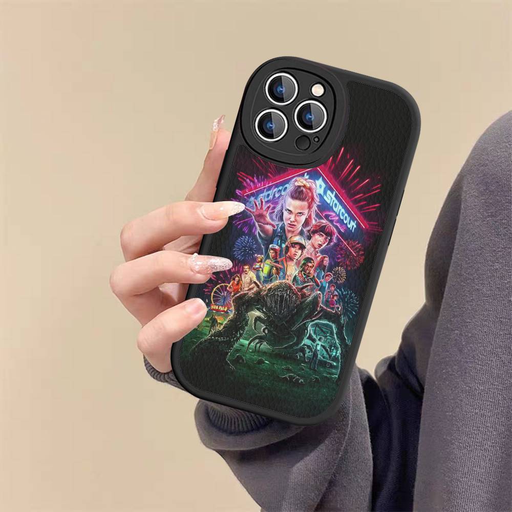 

Горячий S-Stranger T-Things Кожаный Чехол Для Телефона Для IPhone 15 14 13 Pro Max 12 11 16 Plus Чехол Для Телефона iPhone 16pro max