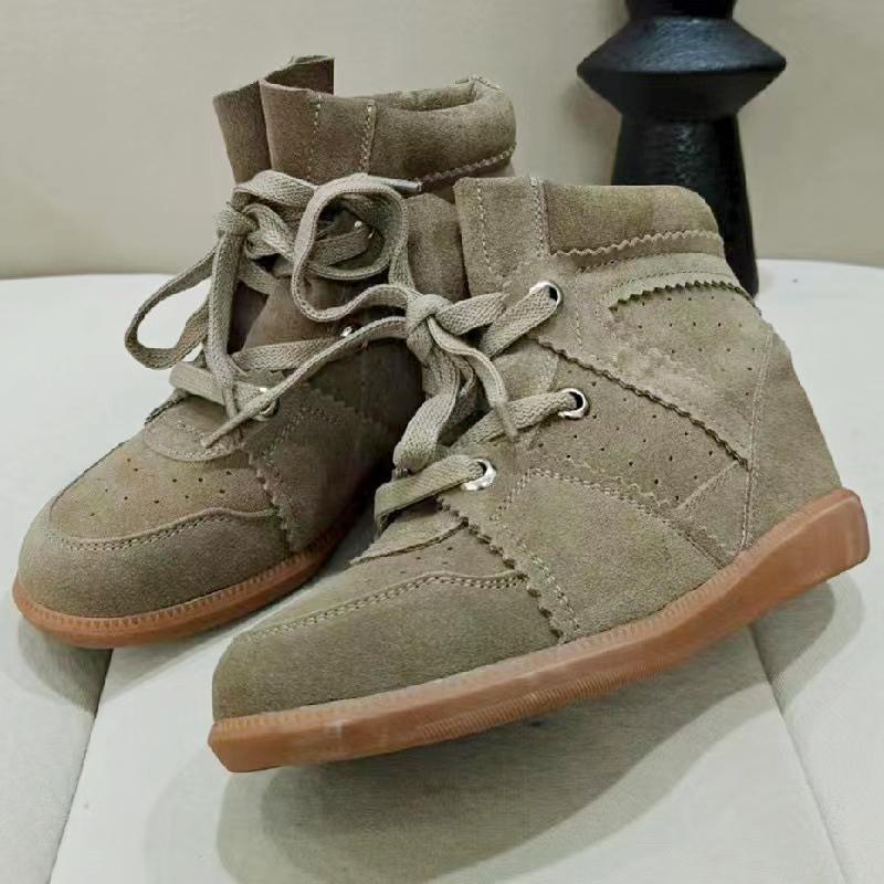 

Thick-soled Retro Women s Short Boots Female Casual Height Increasing Sneakers High-top Design Hiking Ankle Boots Sports Shoes 41