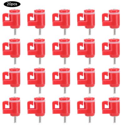 20Pcs Automatic Chicken Water Drinking Nipple Feeder Poultry Feeding Equipment