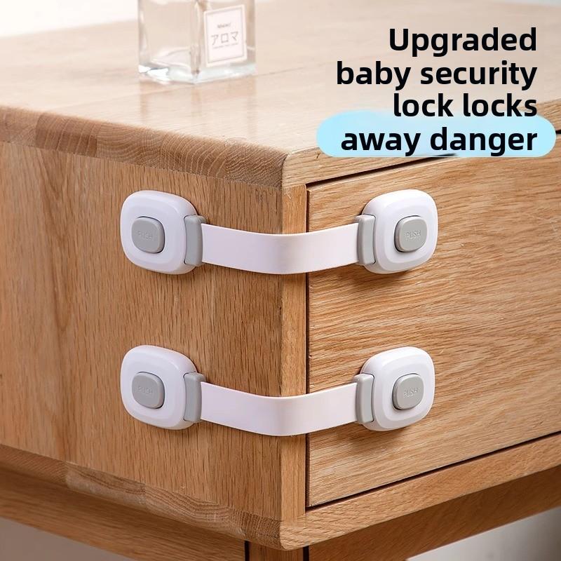Multi-Function Child Safety Locks for Drawers, Fridges & Cabinets—Anti-pinch, Anti-opening, Essential Home Protectors for Babies