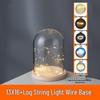 LED Sea Urchin Night Light with Preserved Flower in Glass Cover