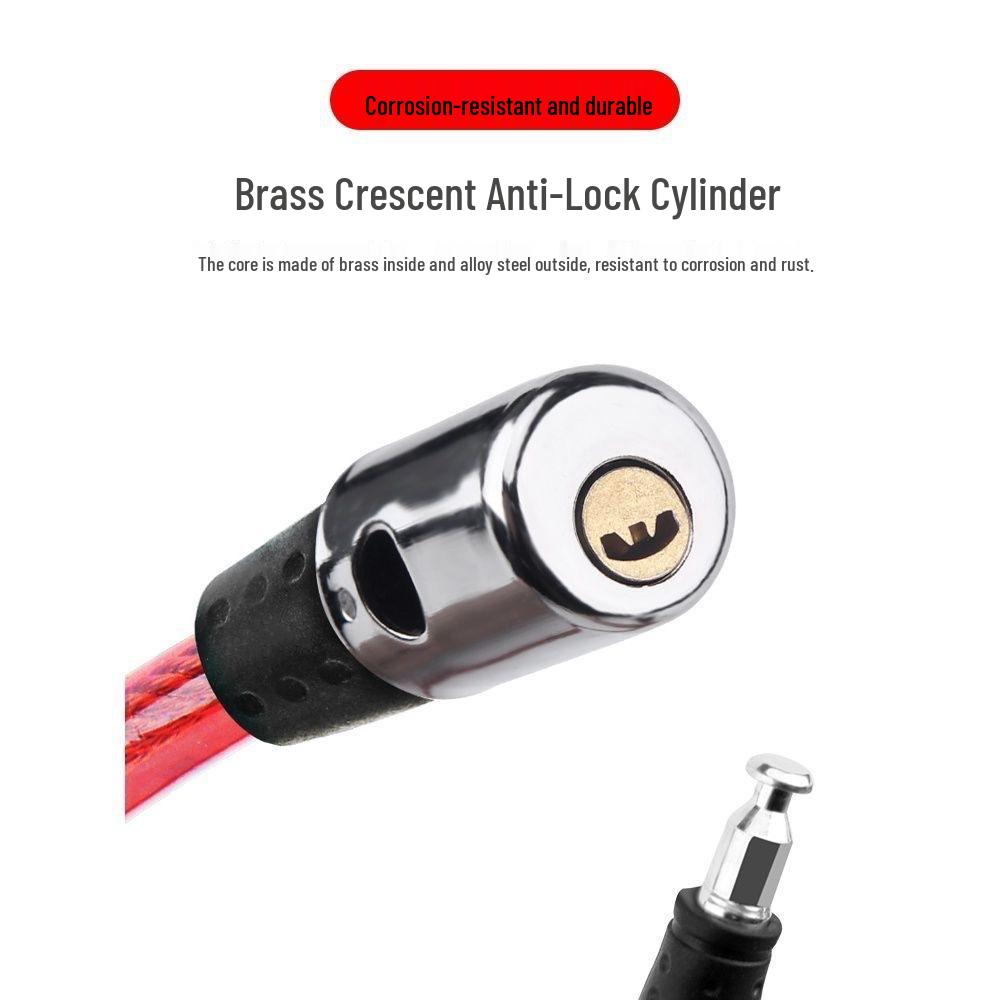 Universal Steel Wire Lock for Bikes and Electric Scooters - Anti-theft, Portable, Durable Chain Lock