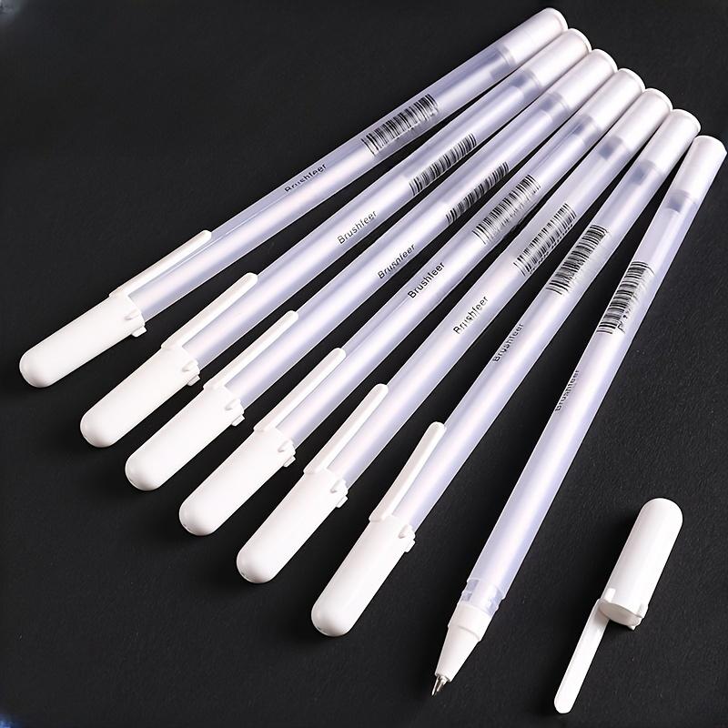 10pcs White Markers & Gel Pens - Perfect for Artists & Comic Drawers Hand Drawn Colored Pens, Art Drawing Pens, DIY
