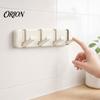 No Drill Wall Hooks Over The Door Hanger Hooks, Foldable Drilling Adhesive Coat Rack, Invisible Space Saving Organizer, for Coats Bags Towels Scarves