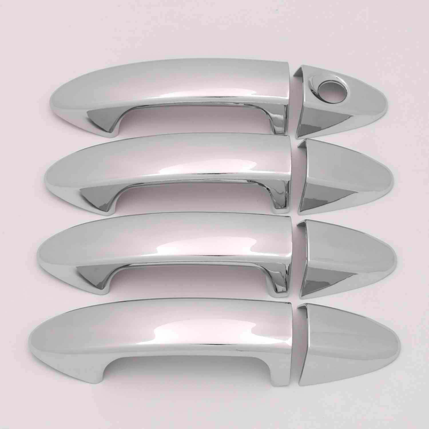 

Подходит для Fiesta/Ecosport 09-14: Комплект декоративных накладок на дверные ручки и черных накладок на дверные чаши с рисунком из углеродного волокна