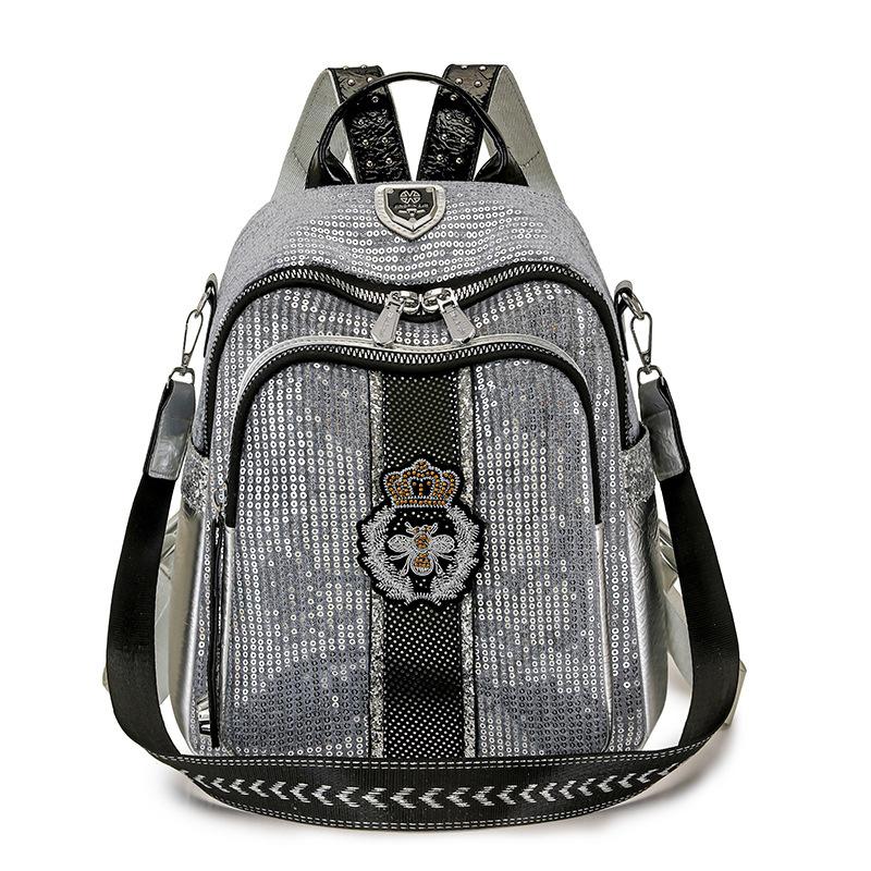 Personalized Sequined Backpack, Versatile Backpack for Both Casual and Formal Wear, Single Shoulder and Double Shoulder Bag