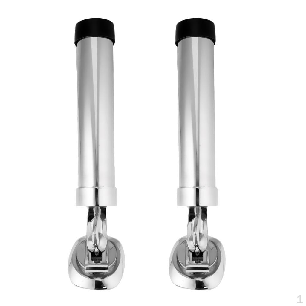 2pcs Stainless Steel Boat Deck Mounting Adjustable Removable