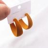Gold Metal Dangle Earrings Punk Personality C-shaped Women Drop Earrings Hollow Geometric Statement Fashion Ear Jewelry