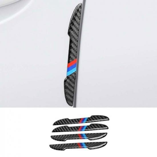 Guard Strip Trim 4X Fit For BMW X5 F15 2014-2018 Rear Carbon Fiber Car Door Edge