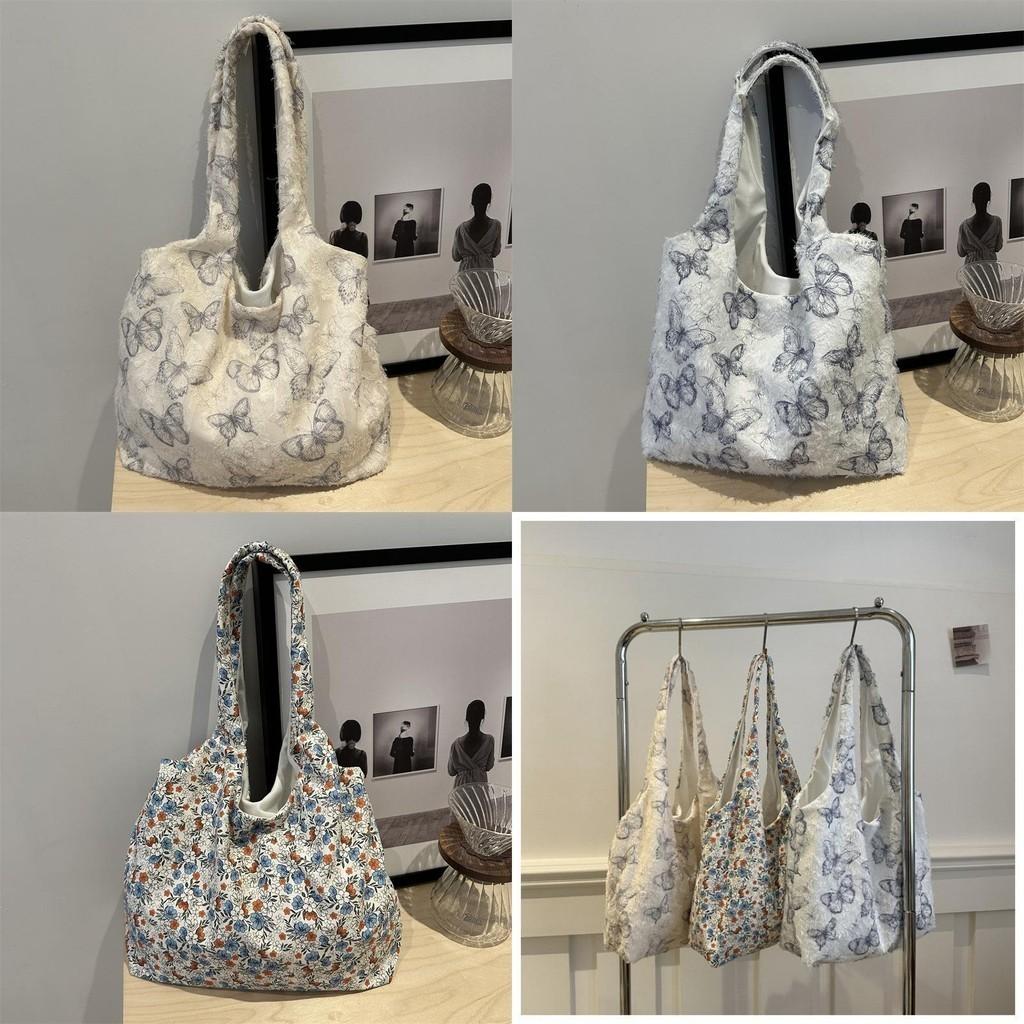 Summer 2024 Stylish Casual Vintage Lace Tote Bag Large Capacity For Commuting Daily Use