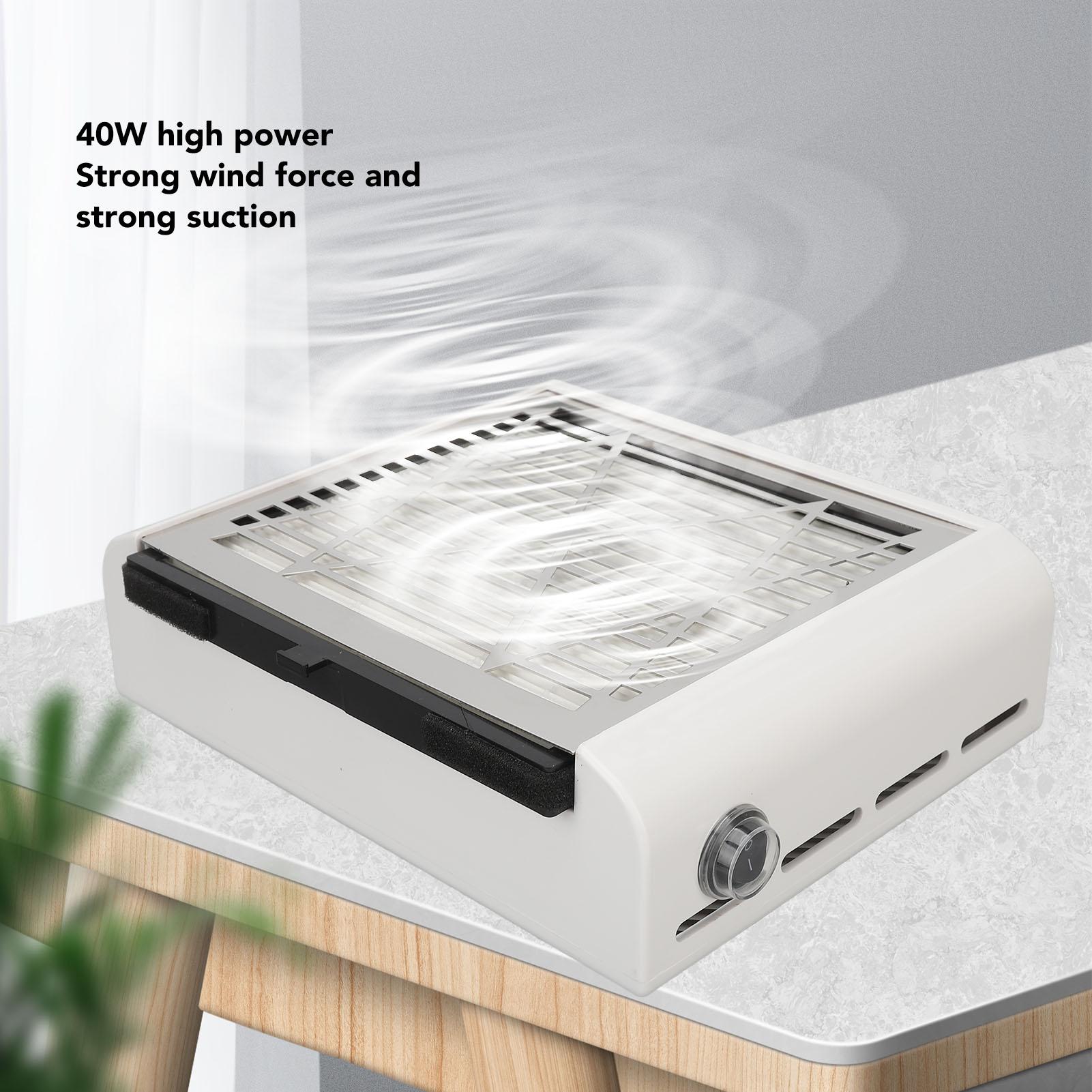 

Электронная присоска для пыли для ногтей, мощность 40 Вт, сильное всасывание, съемный сетчатый фильтр, пылесборник для маникюра, вилка стандарта США 100240В