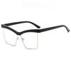 New Retro Half Frame Cat Eye Eyewear Frame For Women Men Anti Blue Light Glasses Clear Reading High Quality Eyewear