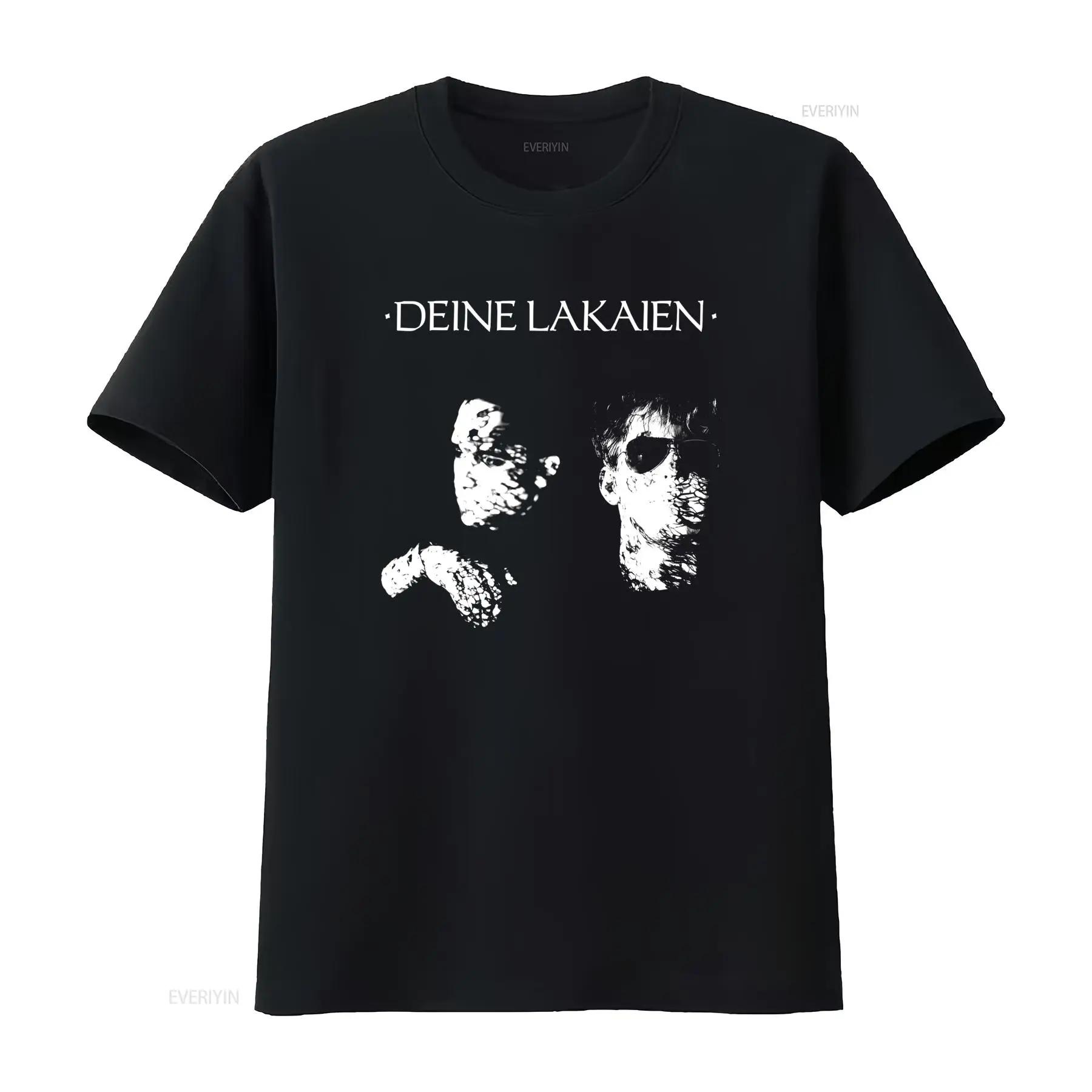

Darkwave DEINE LAKAIEN T Shirt Unique Black and White Design for Trendy Fashion vintage Washed Soft Unisex Breathable Stretch... S разноцветный