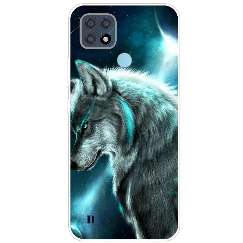 Realme C21 Hülle 6.5'' Klar Silikon Fudnas Weiche TPU Hülle Für Realmi C21 2021 Hülle C 21 Handyhüllen Rückseite RealmeC21 Bumper