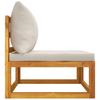 2 Piece Garden Sofa Set with Cushions Solid Acacia Wood