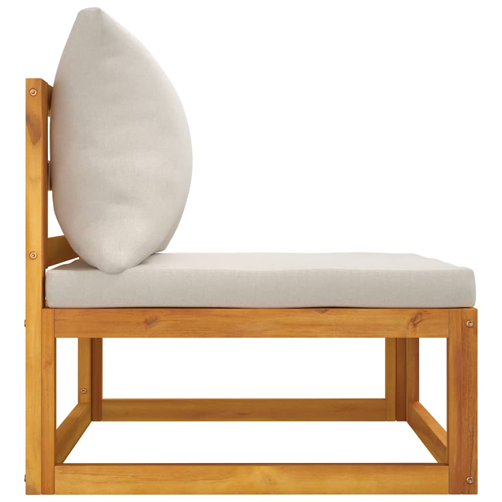 2 Piece Garden Sofa Set with Cushions Solid Acacia Wood