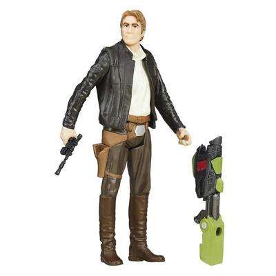 Star The Force Awakens Hasbro polegadas Figura Básica Han Solo STAR WARS THE FORCE AWAKENS 2016 FIGURA BÁSICA HAN SOLO Episódio 7 Últimos Filmes Wars 3.75 /