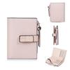 Womens Pu Leather Wallet Card Holder With Zipper And Capacity For Daily Use