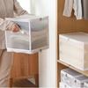 Large-capacity Transparent Storage Boxes Portable Foldable Dormitory Storage Box Household Closet Sundries Storage Box