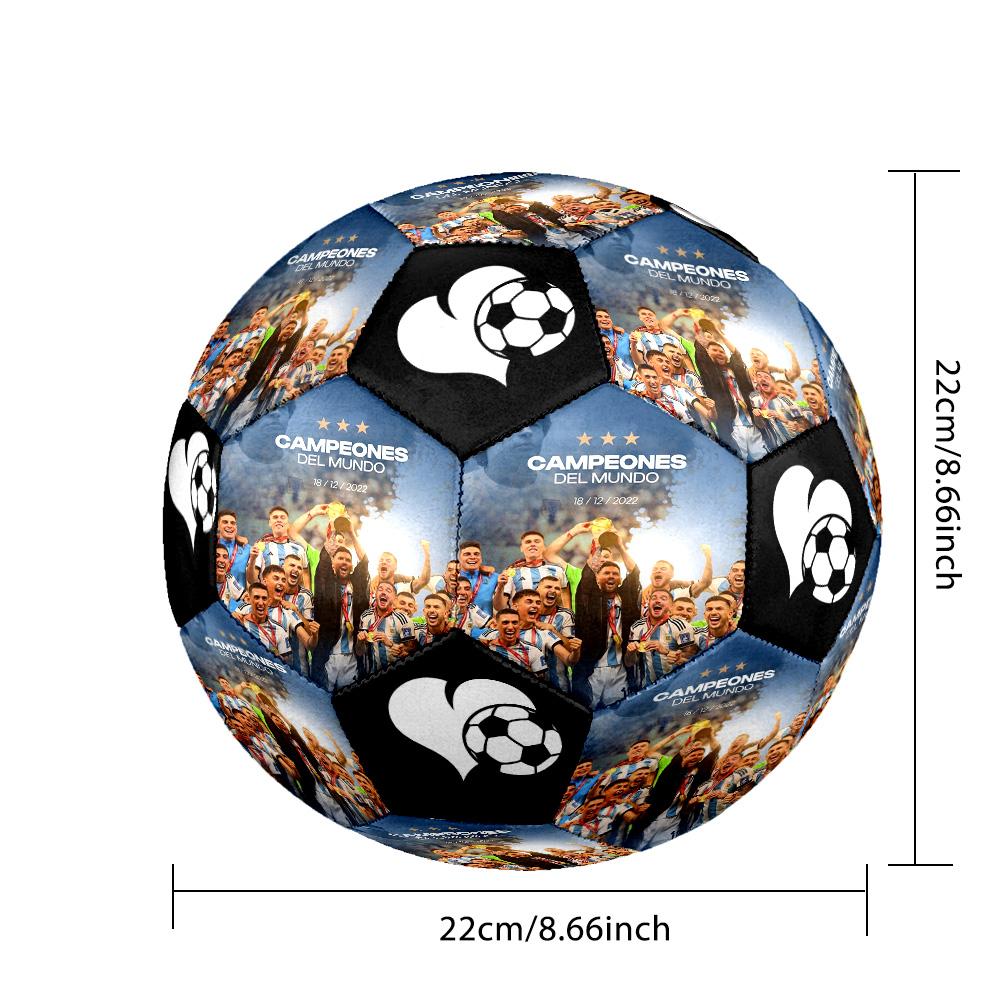Messi 10 Number Wins World Cup Soccer Ball Size 5 Football Machinestitched Indooroutdoor Training And Matches For Football Accessories
