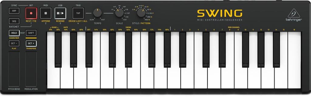 Behringer Behringer Keyboard Step Sequencer Arpeggiator SWING BLACK USB/MIDI CV/GATE