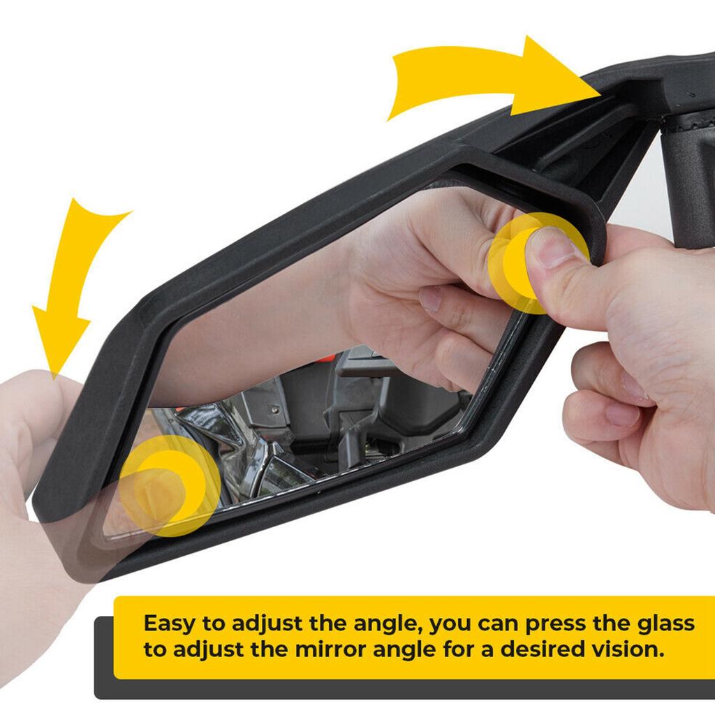 Adjustable Rearview Side Mirror Replacement Accessory Fit for Can‑Am Maverick X3 UTV Rearview Mirror Side Mirror UTV Accessory