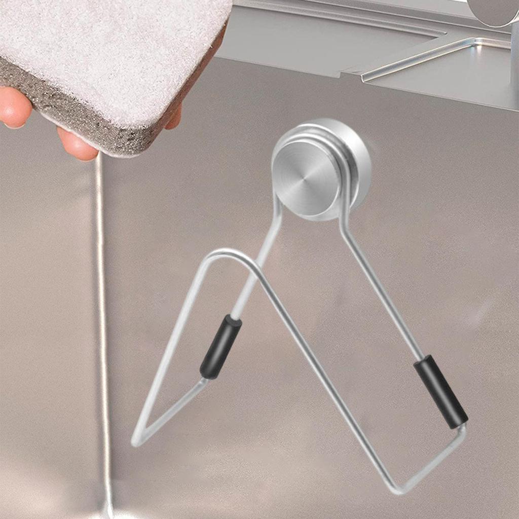 Easy Installation Magnetic Adhesion | Sink Sponge Holder For Kitchen And Bathroom Holder For Sponge