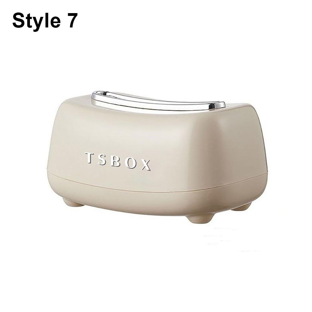 1Pcs Plastic Home Desktop Tissue Box With Spring Paper Container New Tissue Case