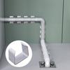 10Pcs Washing Machine Drain Hose Holder Universal No Drill Self-adhesive Washer Water Pipe Fixing Clamp Fasteners Mount