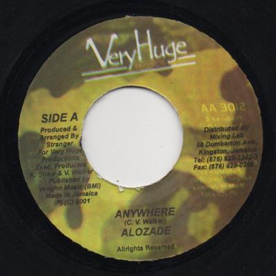 7inch Record ALOZADE / TAZ - Anywhere / Da Vibes NONE Very Huge Recor 2000 Jamaica Reggae, Ska & Dub Used