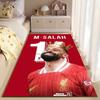 Sports Area Rug, Mohamed Salah Liverpool M Salah 11 Gold Crown Red Poster, Fan Cave Decor, Non-Slip Mat