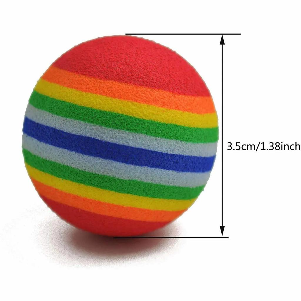 Katzenspielzeug Bälle Interaktiv für Wohnungskatzen Bestes Kätzchen Lieblingsgeschenk Weicher Schaumstoffball Verfolgungsjagd Leises Spielen Katzenzeug Zubehör