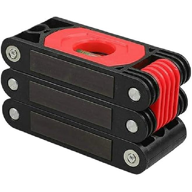 Magnetic Level Meter Foldable Level Ruler Precision Protractor Mini Leveler Angle Finder Construction Woodworking Measure Tool (4 Fold)