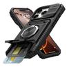 Pouzdro Pro iPhone 17 Air 16 15 14 13 17 Pro Max Plus Magnetický Otočný Kroužek Stojánek Odolné Ochrana Proti Pádu Peněženka Pancéřový Kryt