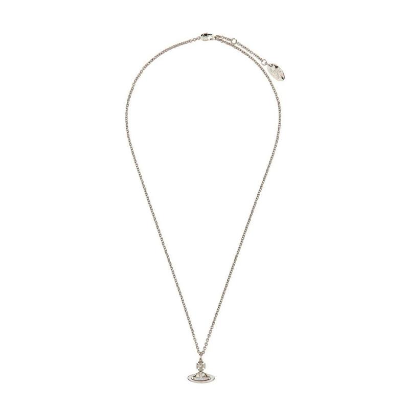 Vivienne Westwood Monochrome Brass Necklace Women's Silver 630203BP02P1P118CN