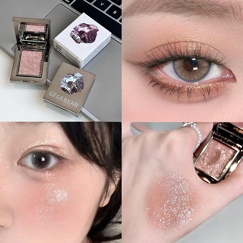 Spazio cowboy cosmico Evidenziatore Occhi Glitter Ombretto monocromatico Tavolozza Shimmer Satin Trucco Tavolozza Ombretto Kit evidenziazione